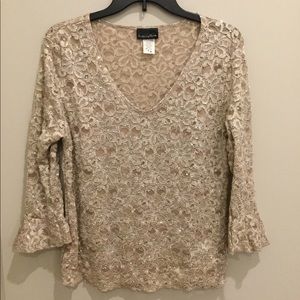 Brittany Black Lace Top